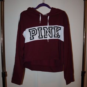 Victoria’s Secret Pink Crop Top Hoodie
